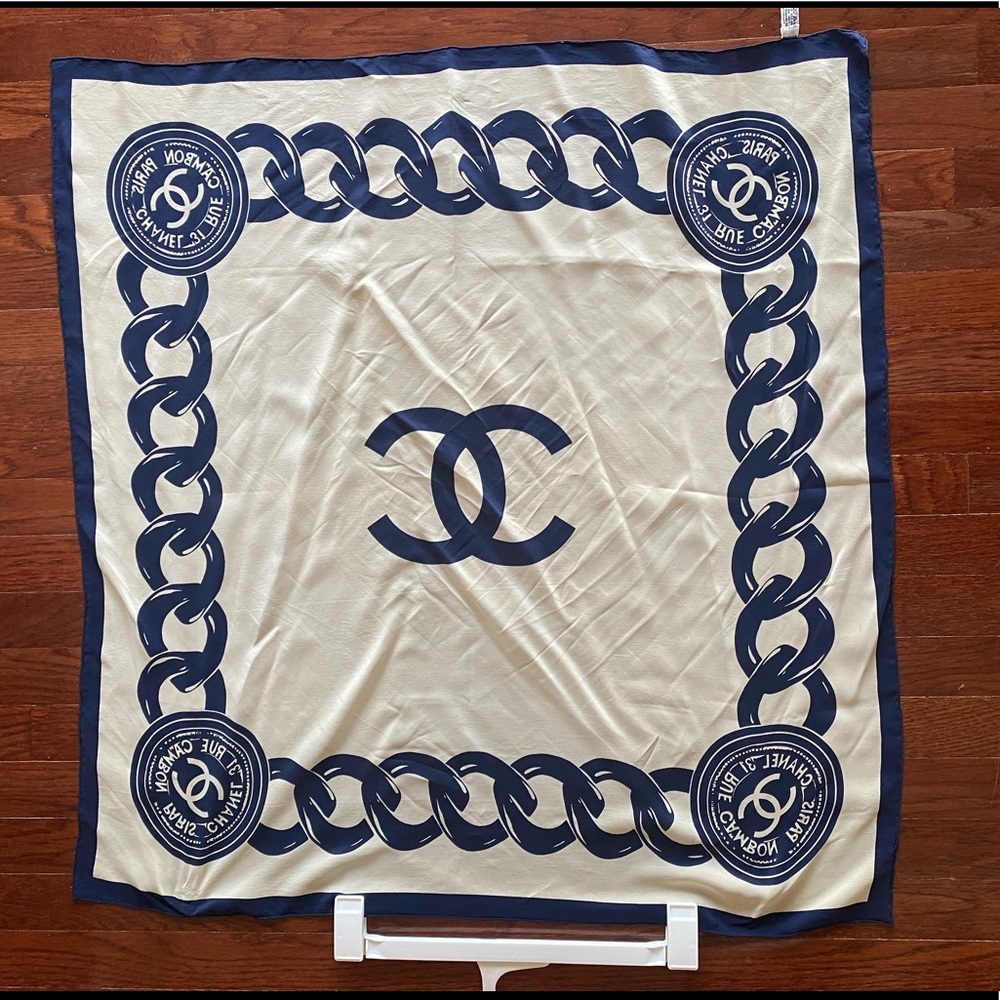Chanel cambon edition silk scarf